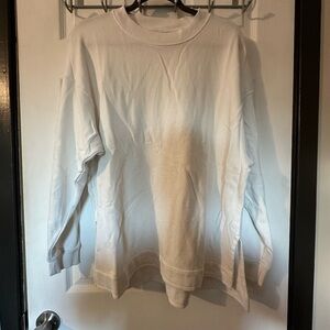 American Eagle Outfitters White Crewneck Jegging Fit